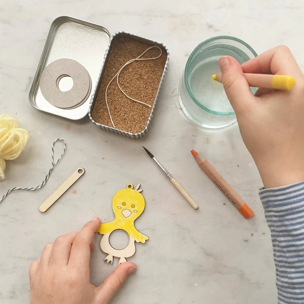 Cotton Twist: Make Your Own Pom Pom Chick Tin - Acorn & Pip_Cotton Twist