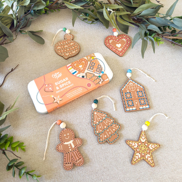 Handmade gingerbread Christmas decorations