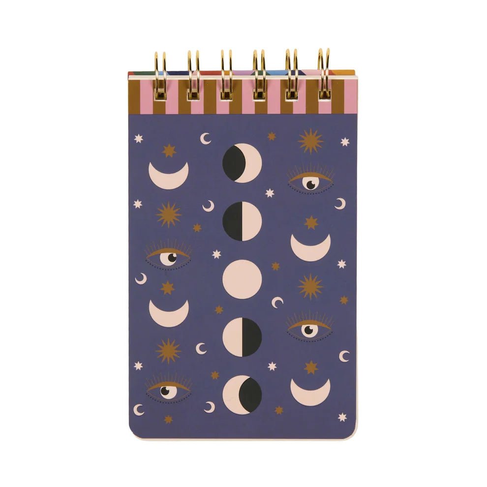 Designworks: A Dopo Moon Phases Twin Wire Notepad - Acorn & Pip_Designworks