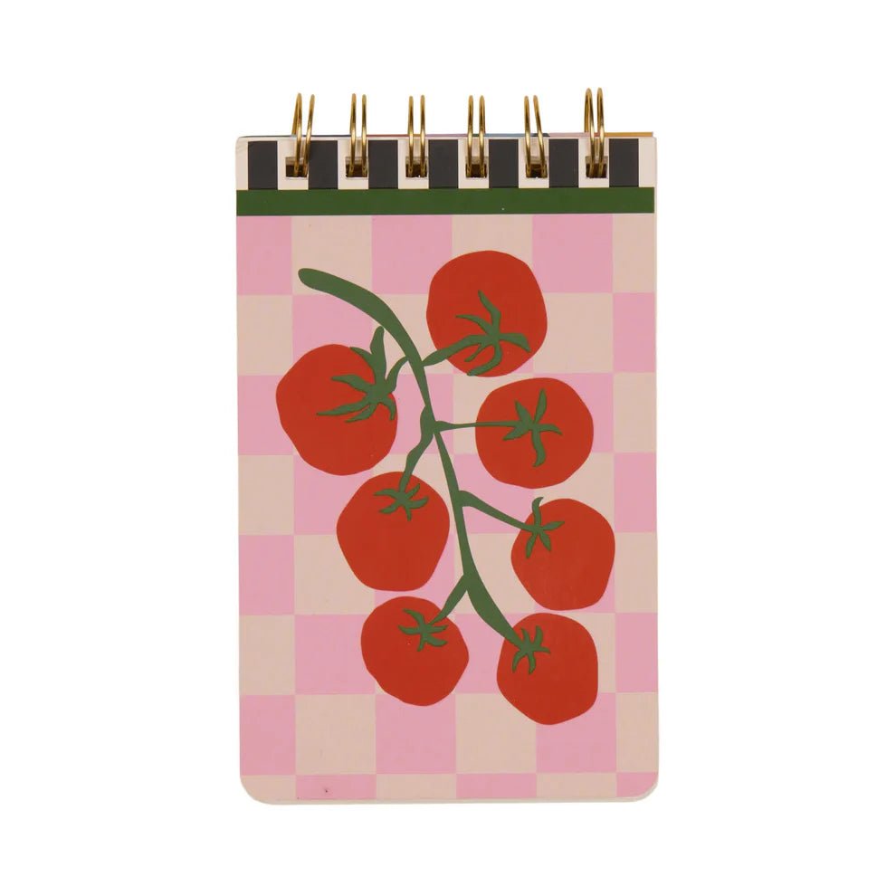 Designworks: A Dopo Tomato Twin Wire Notepad - Acorn & Pip_Designworks