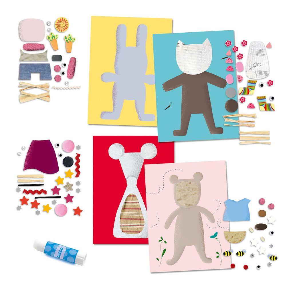 Djeco: Collages for Little Ones - Craft Set - Acorn & Pip_Djeco