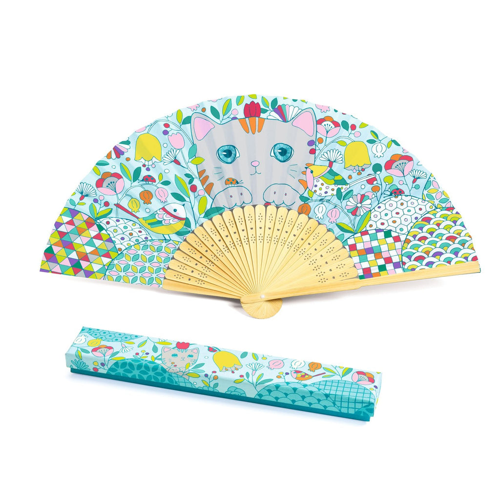 Djeco: DIY Fan and Case to Colour in - Koneko - Acorn & Pip_Djeco