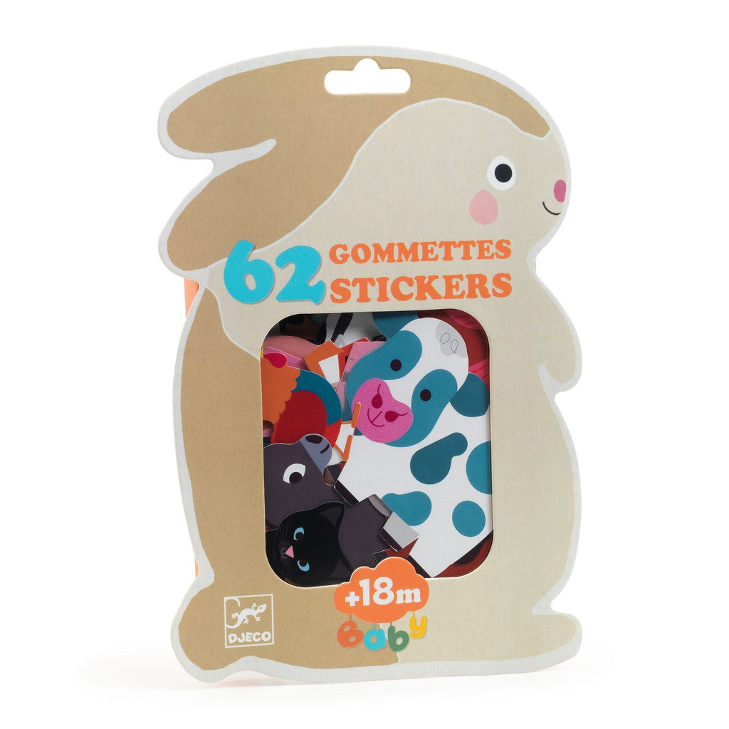 Djeco: Gommettes Stickers - Farm Animals - Acorn & Pip_Djeco