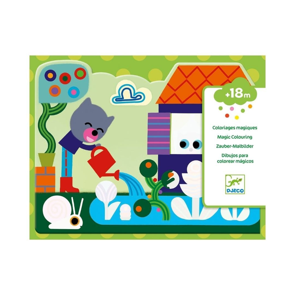 Djeco: Magic Colouring - Hidden In The Garden - Acorn & Pip_Djeco