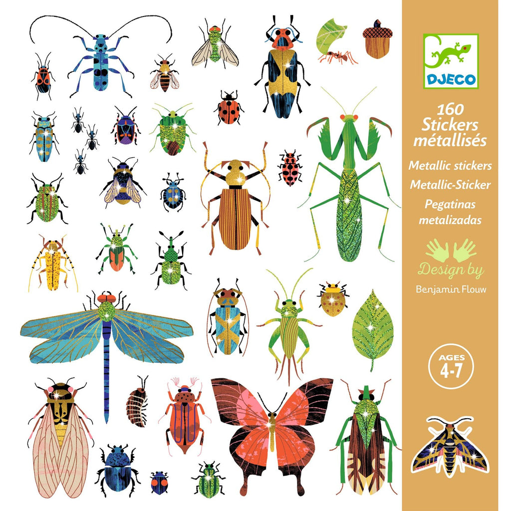 Djeco: Sticker Textures - Microcosmos - Acorn & Pip_Djeco