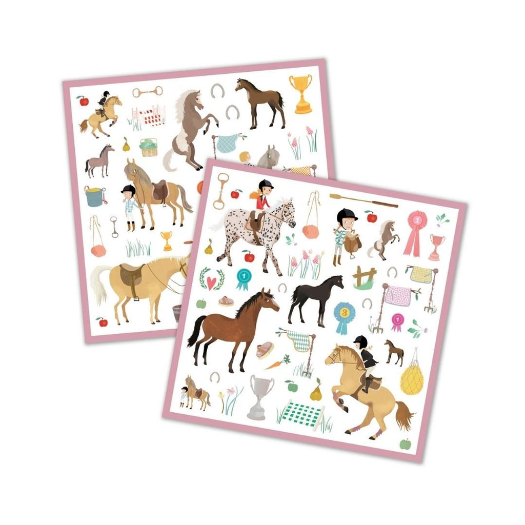 Djeco: Stickers - Horses - Acorn & Pip_Djeco