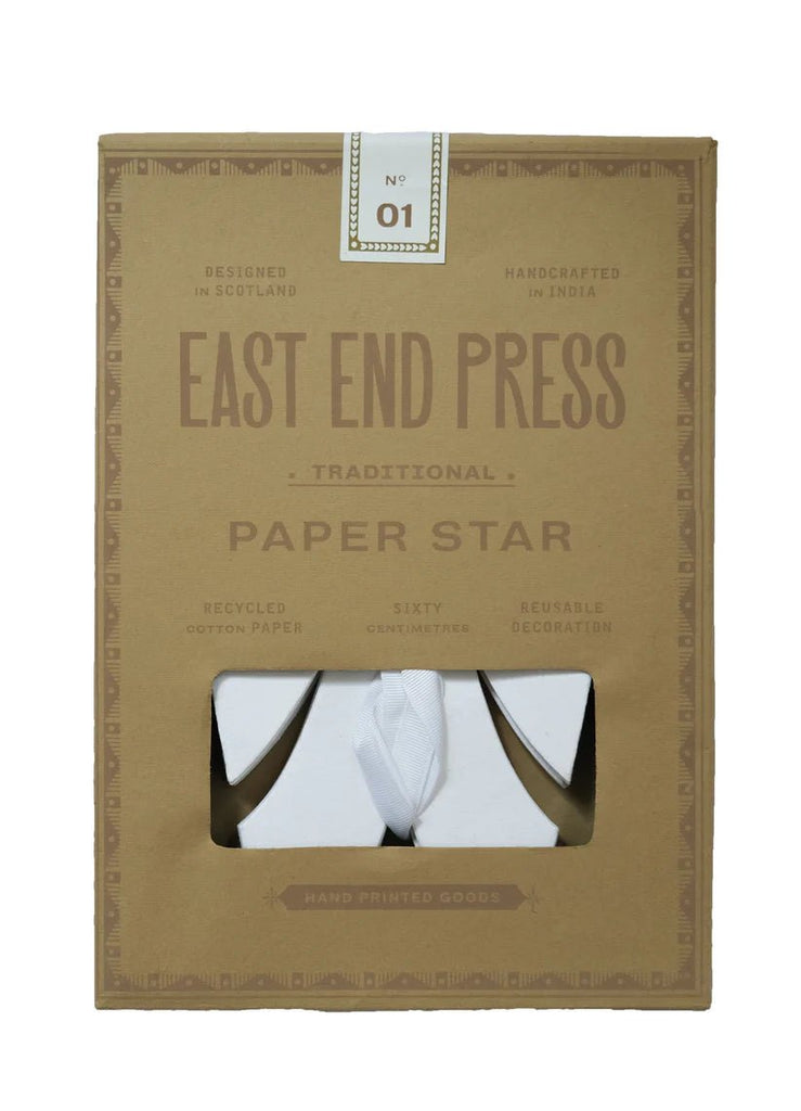 East End Press: Large Traditional Paper Star - Acorn & Pip_East End Press