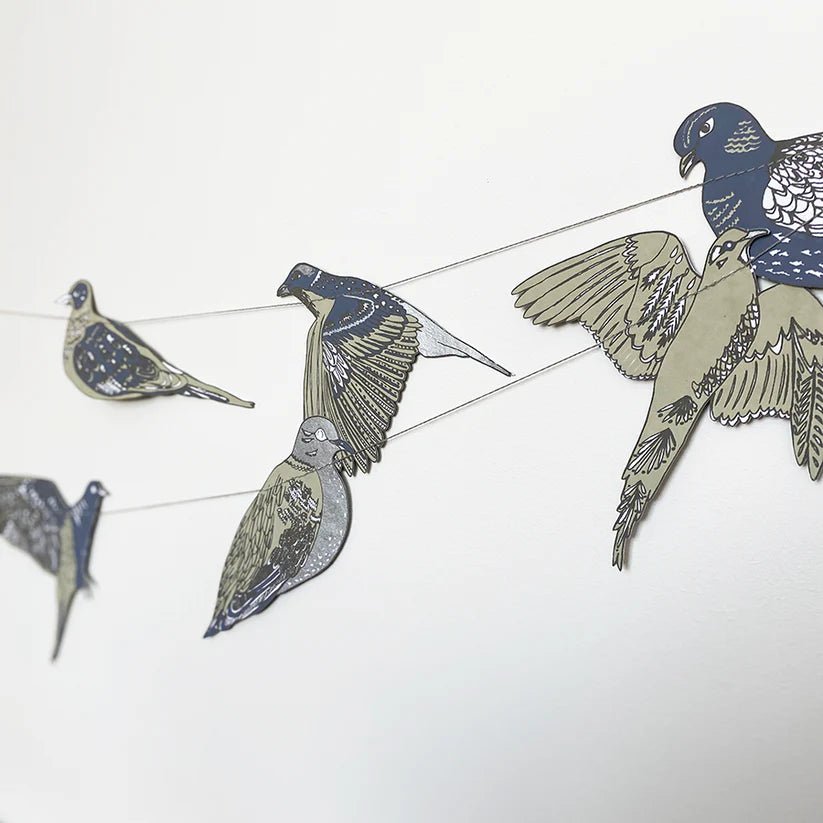 East End Press: Turtle Doves Sewn Garland - Acorn & Pip_East End Press