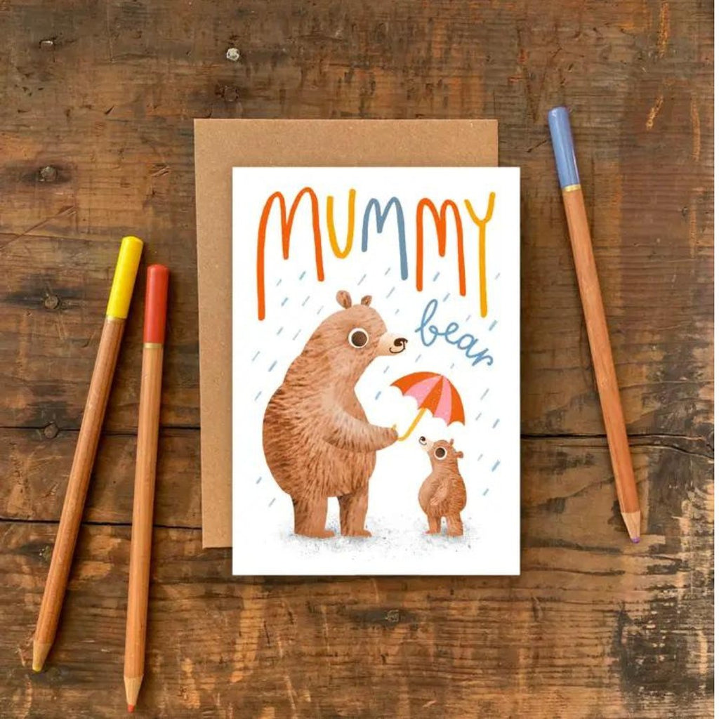 Emily Nash Illustration: Mummy Bear Greeting Card - Acorn & Pip_Emily Nash Illustration