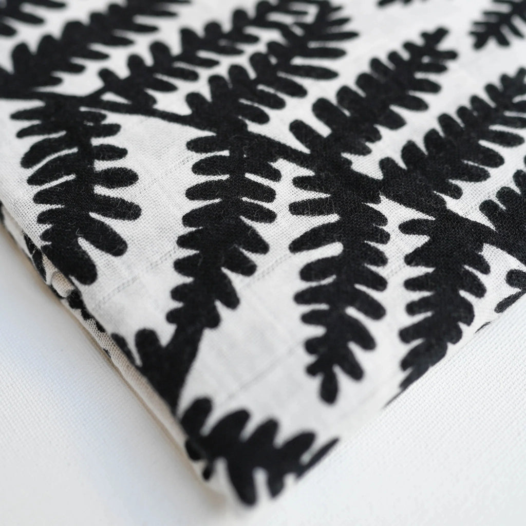 Etta Loves: PLANT PRINT XL Muslin - Fern - Acorn & Pip_Etta Loves