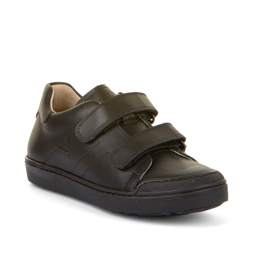 Froddo: Aster Velcro School Shoes - Black Leather - Acorn & Pip_Froddo