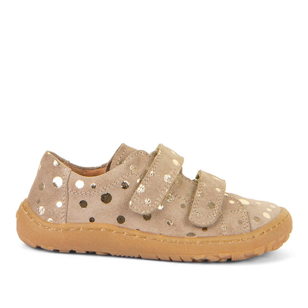 Froddo: Barefoot Double Velcro - Beige / Gold - Acorn & Pip_Froddo