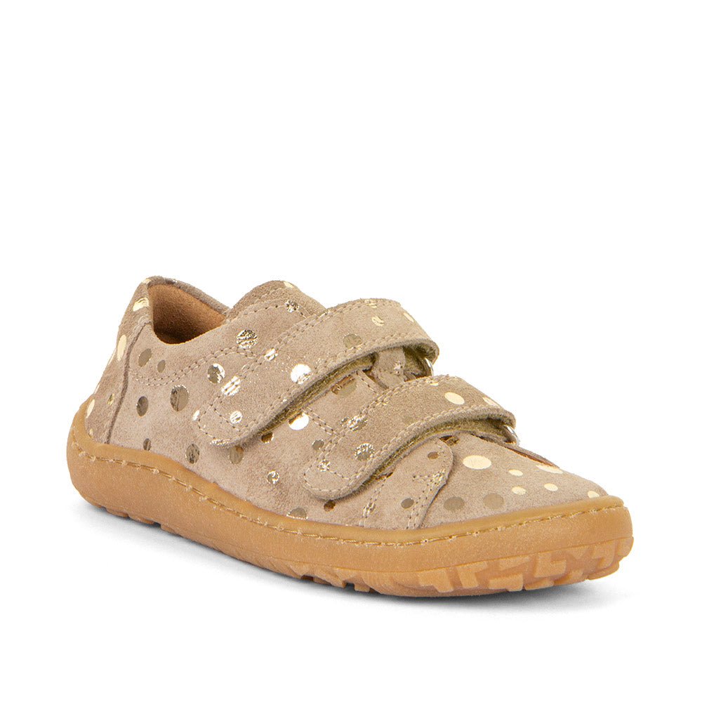 Froddo: Barefoot Double Velcro - Beige / Gold - Acorn & Pip_Froddo