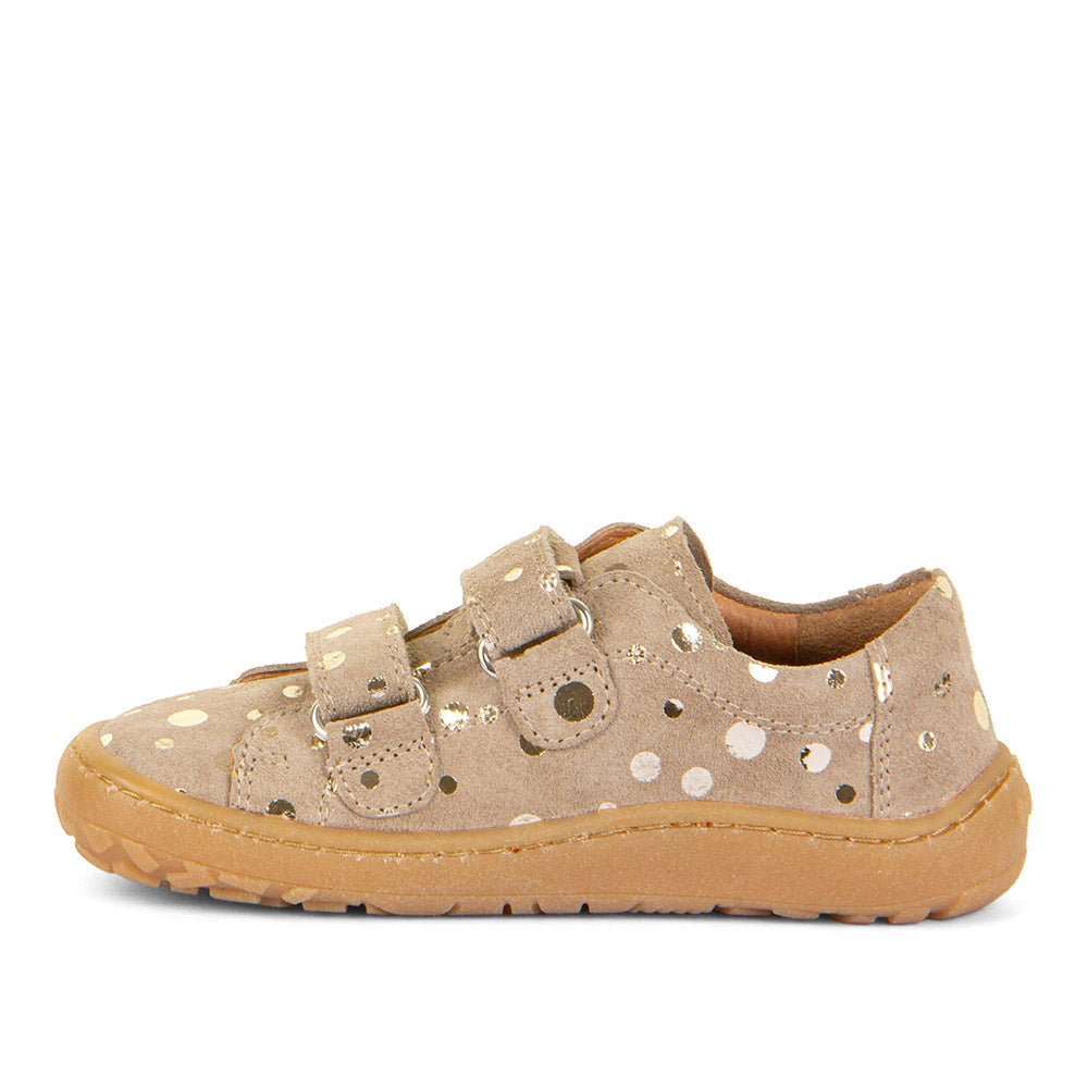 Froddo: Barefoot Double Velcro - Beige / Gold - Acorn & Pip_Froddo