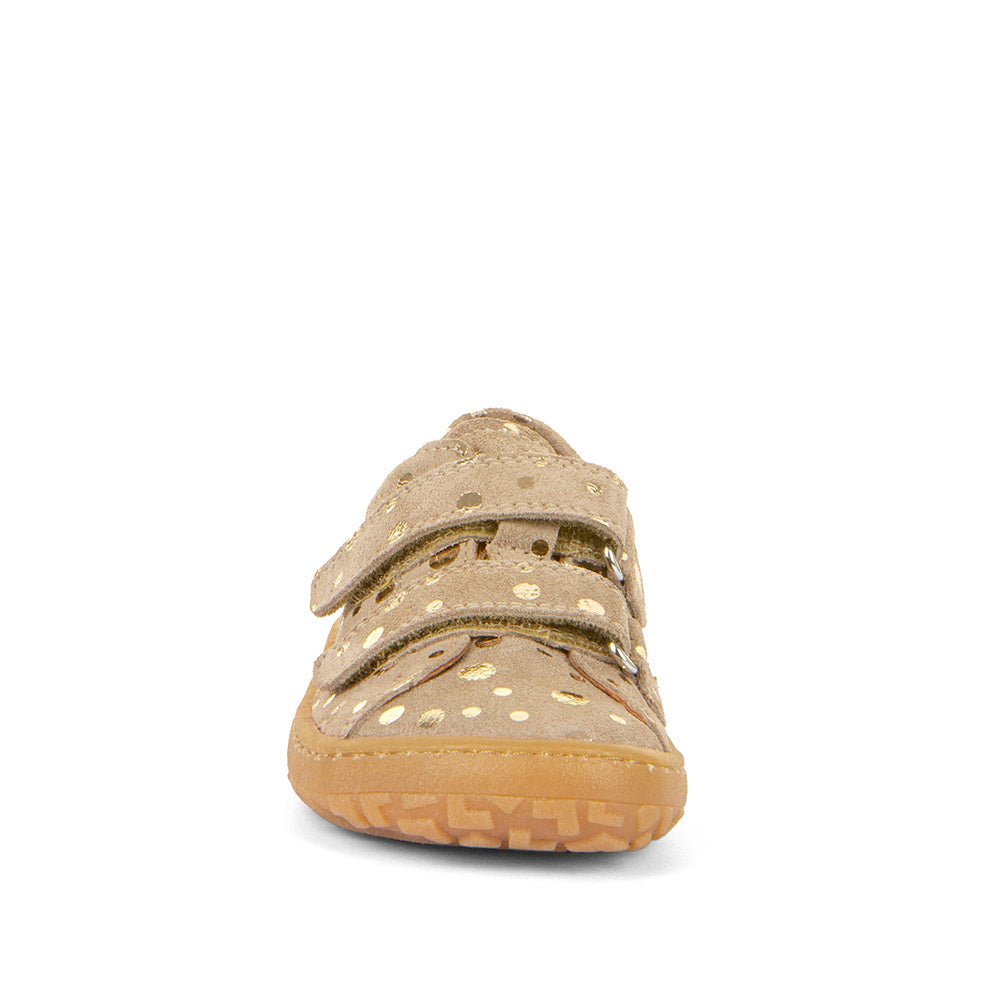 Froddo: Barefoot Double Velcro - Beige / Gold - Acorn & Pip_Froddo