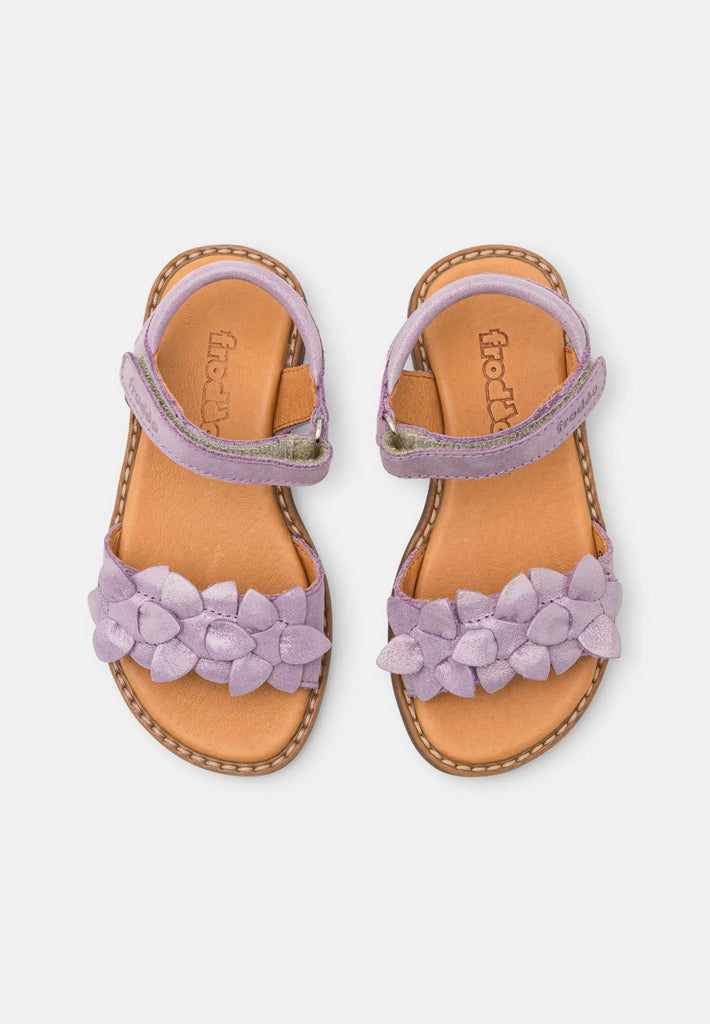 Froddo: Lore Flowers Girls Summer Sandals - Lavender Leather - Acorn & Pip_Froddo