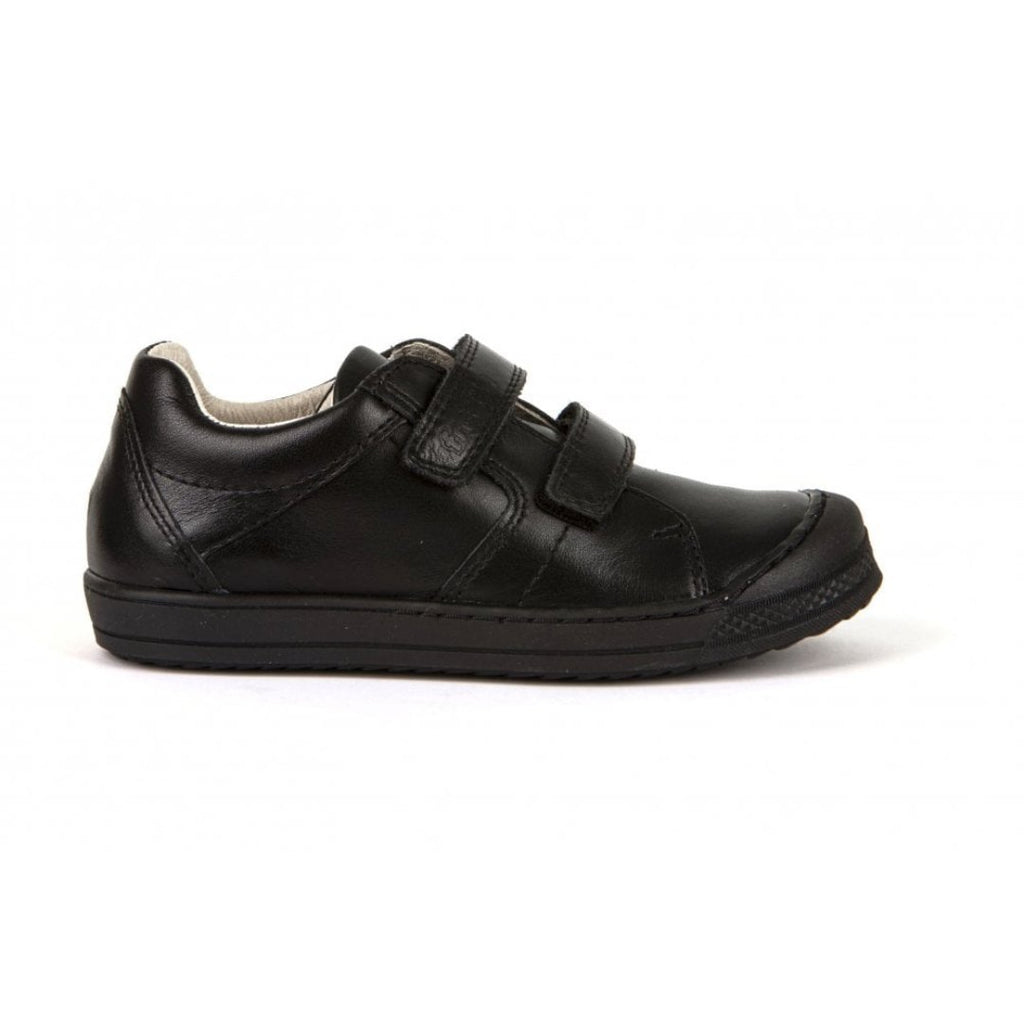 Froddo: Luka Velcro School Shoes - Black Leather - Acorn & Pip_Froddo