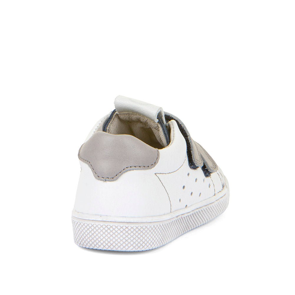 Froddo: Rosario Velcro Trainers - White / Grey Straps - Acorn & Pip_Froddo