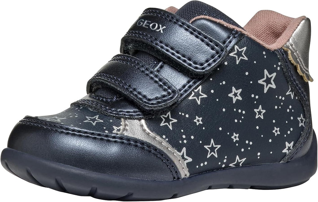 Geox: B Elthan Navy Girls Sneaker - Acorn & Pip_Geox