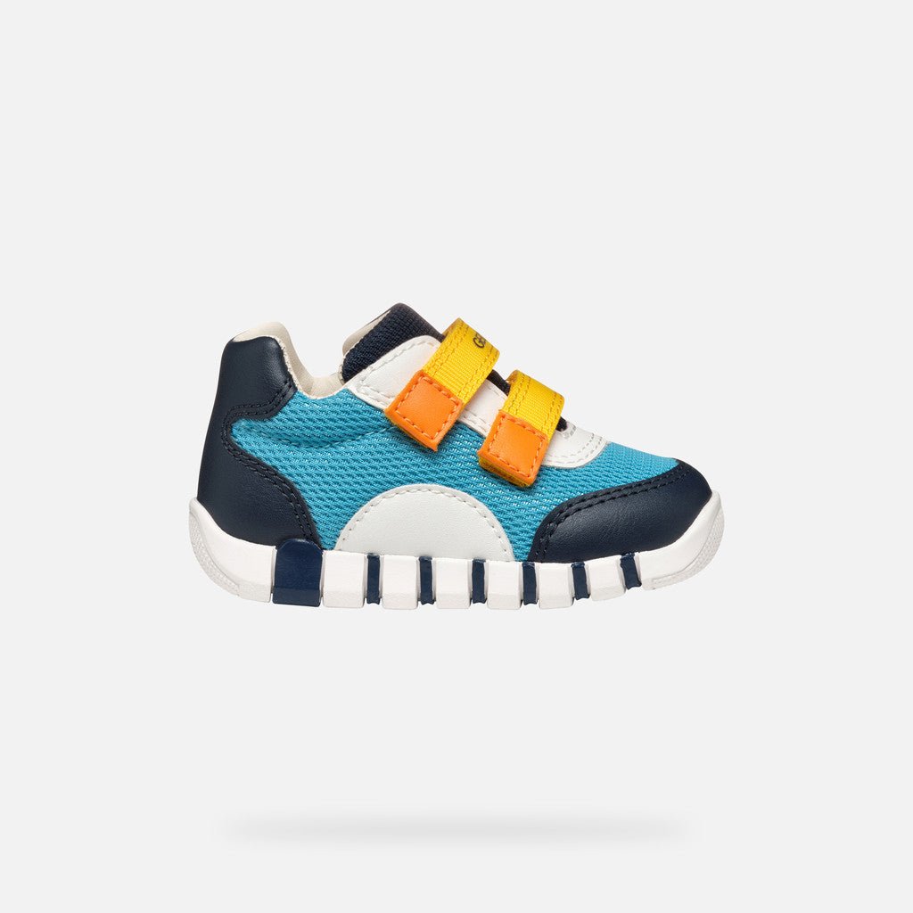 Geox: Iupidoo Velcro Trainers - Ocean / Navy - Acorn & Pip_Geox