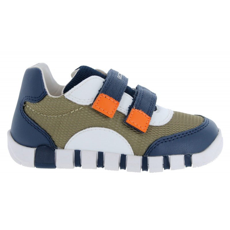 Geox: Iupidoo Velcro Trainers - Pistachio / Navy - Acorn & Pip_Geox