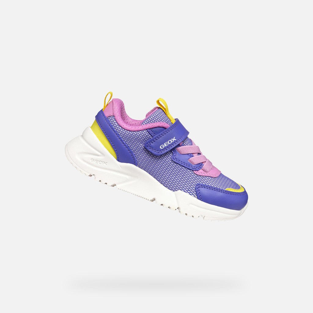 Geox: Loftus Velcro Trainers - Violet / Fuchsia - Acorn & Pip_Geox