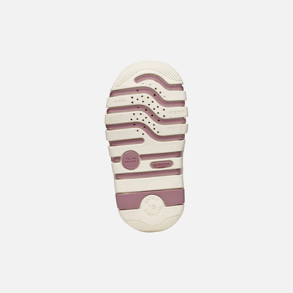 Geox: Lupidoo - Old Rose / Ivory - Girl's Sneakers - Acorn & Pip_Geox