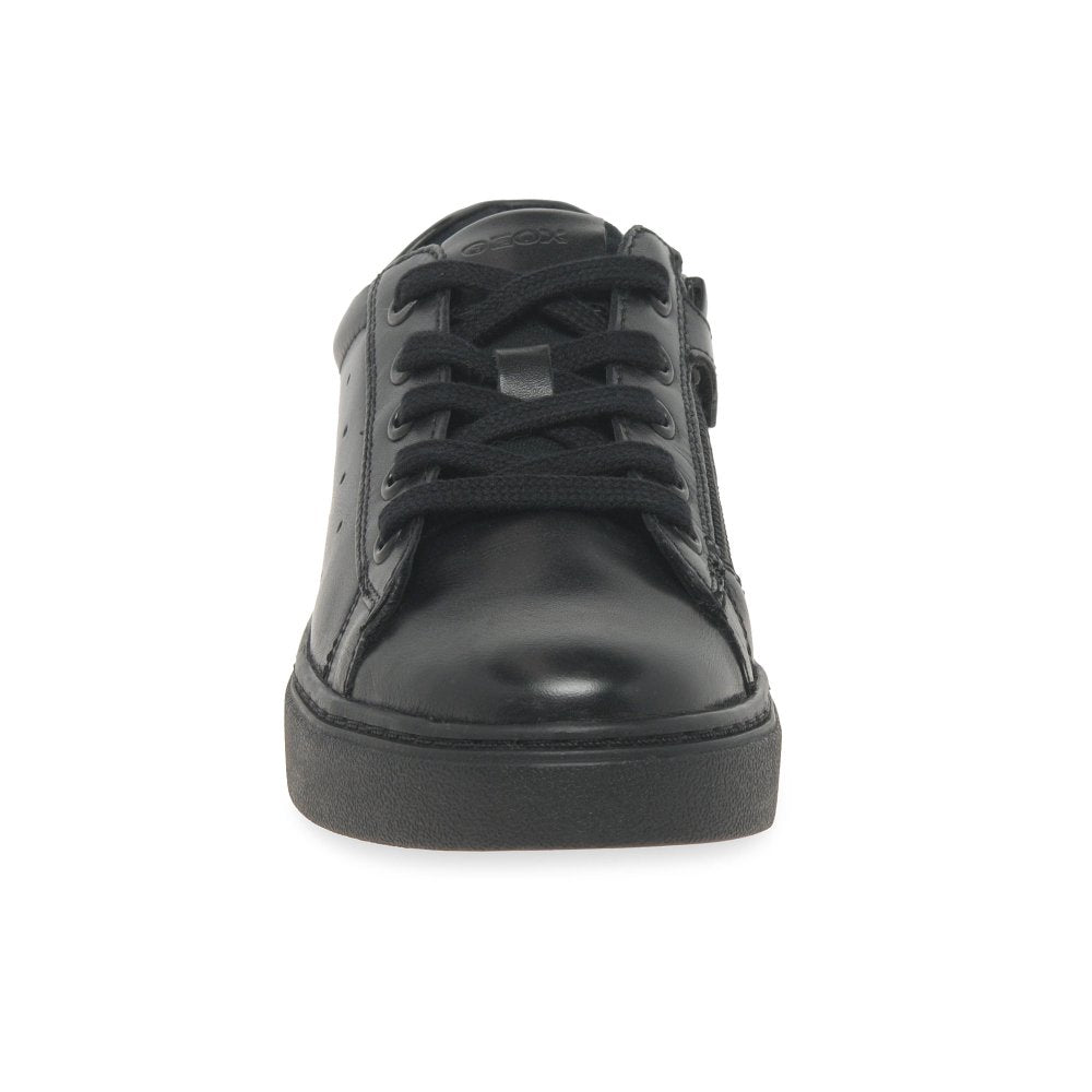 Geox: Nashik - Black Leather School Shoe - Acorn & Pip_Geox