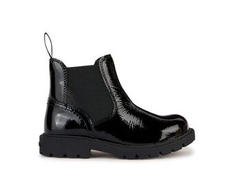 Geox: Shaylax Chelsea School Boots - Patent Black - Acorn & Pip_Geox