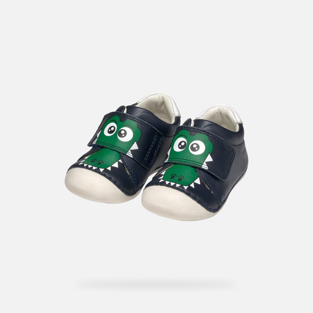 Geox: Tutim Nappa Velcro First Shoes - Navy - Acorn & Pip_Geox