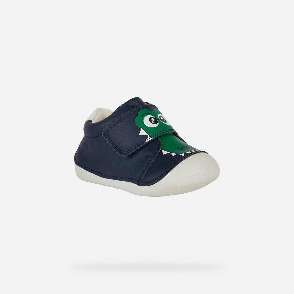 Geox: Tutim Nappa Velcro First Shoes - Navy - Acorn & Pip_Geox