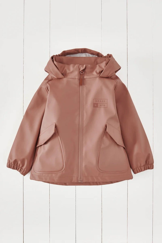 Grass & Air: Rose Waterproof Rainster Jacket - Acorn & Pip_Grass & Air