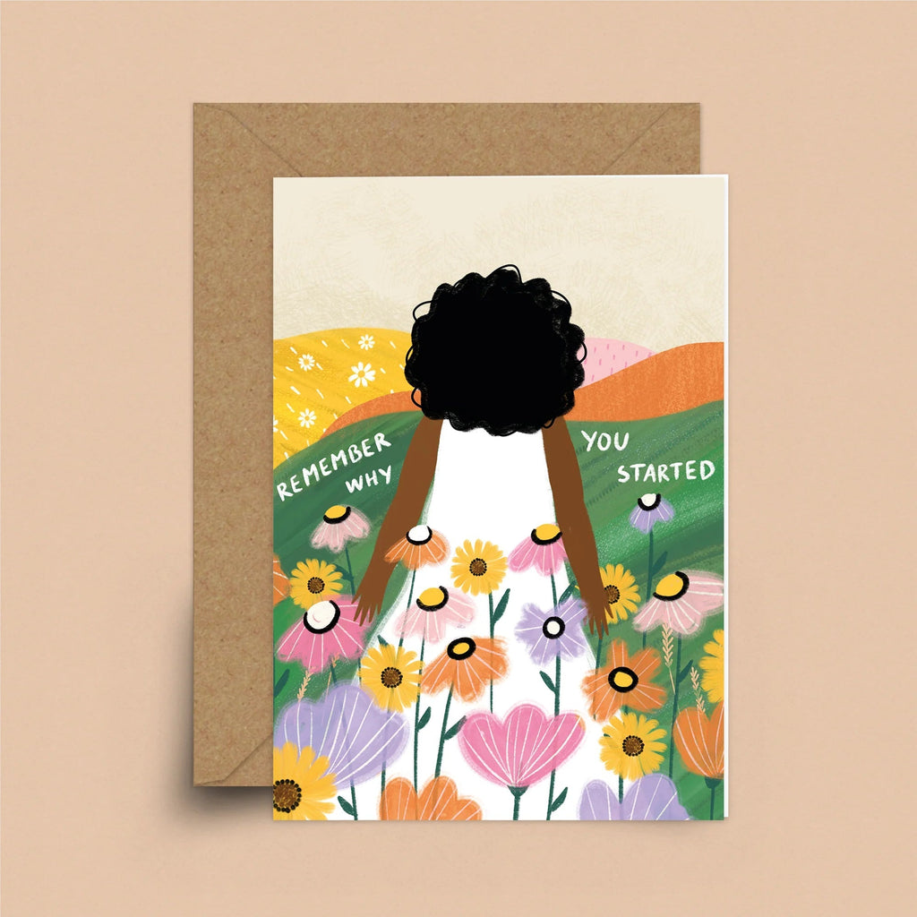 Hey Im Sakina: Remember Why You Started Greetings Card - Acorn & Pip_Hey I'm Sakina