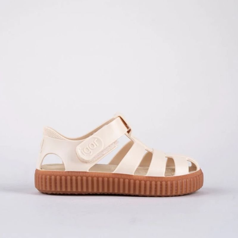 Igor: Nico Caramelo Kids Jelly Sandals - Marfil - Acorn & Pip_Igor