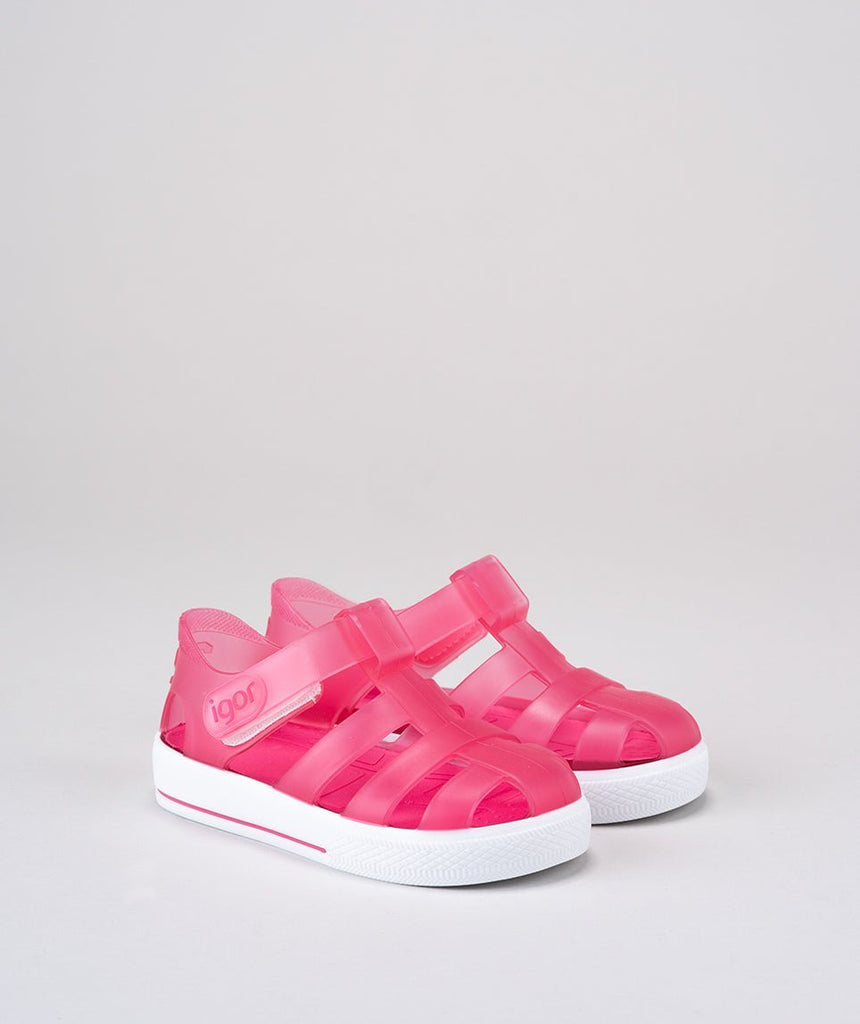 Igor: Star Kids Jelly Sandals - Fucsia Pink - Acorn & Pip_Igor