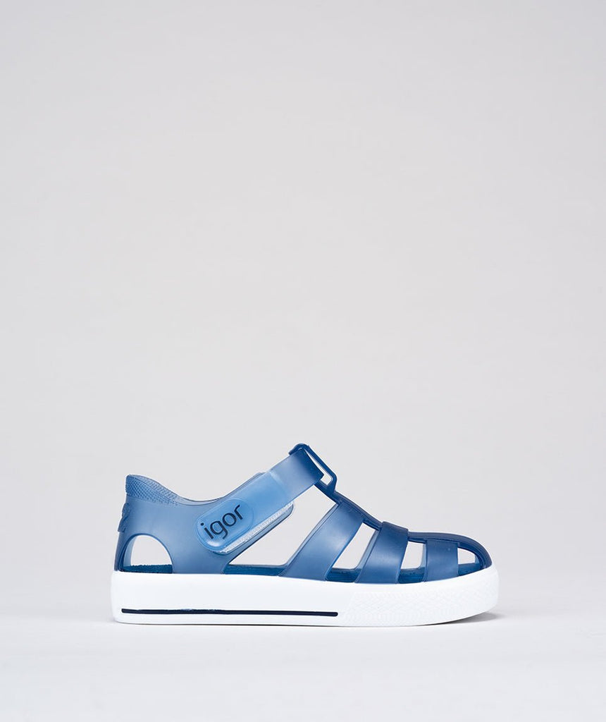 Igor: Star Kids Jelly Sandals - Marino Blue - Acorn & Pip_Igor