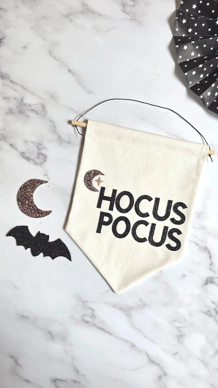 Hocus Pocus Halloween fabric banner