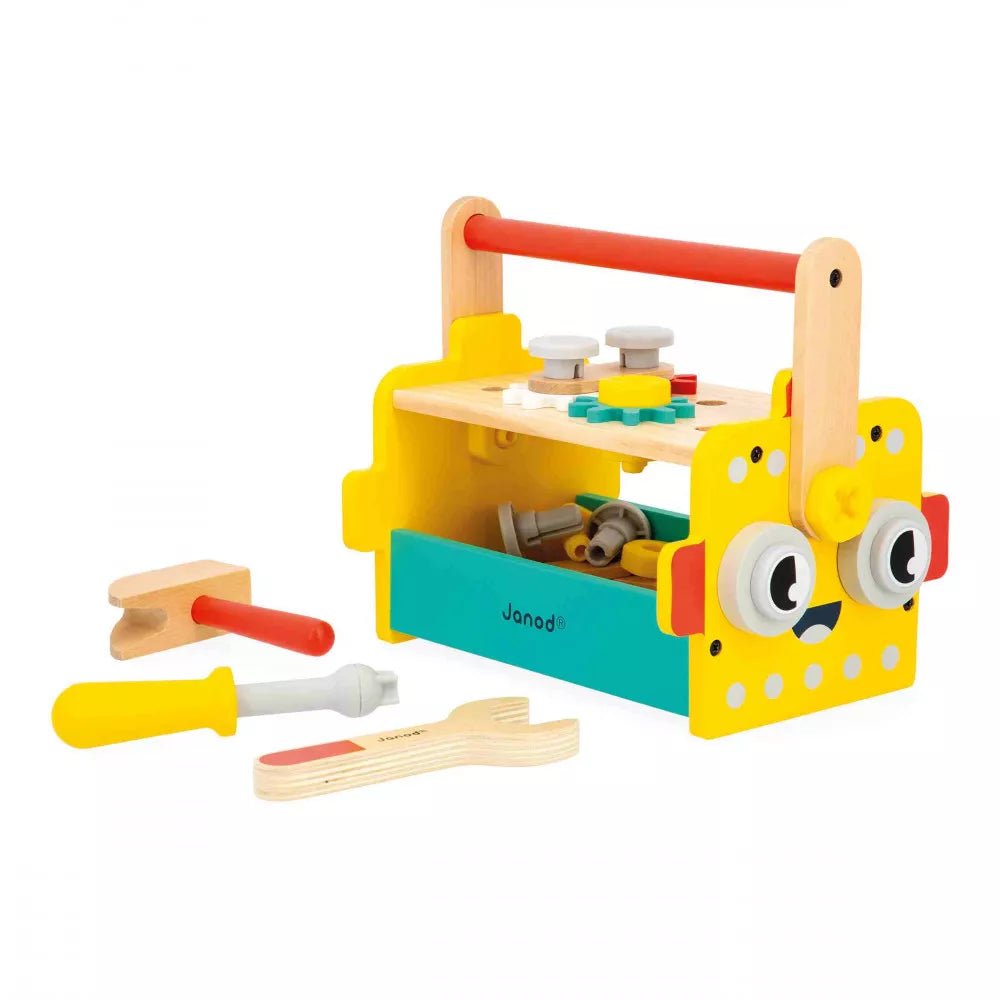 Janod: Wooden Brico Robot Tool Box - Acorn & Pip_Janod