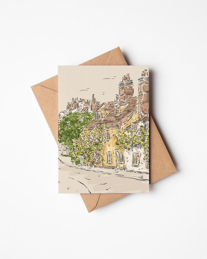 Jenna Crush Dedham greetings card with kraft envelope