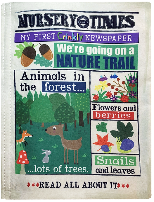 Nature Trail crinkly baby book