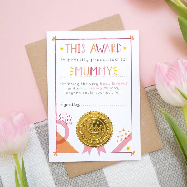 Joanna Hawker: Best Mummy Certificate - Acorn & Pip_Joanne Hawker