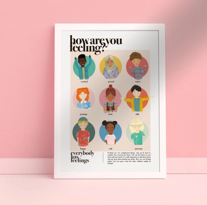 Kate Fox Design: Everybody has Feelings - A5 Print - Acorn & Pip_Kate Fox Design