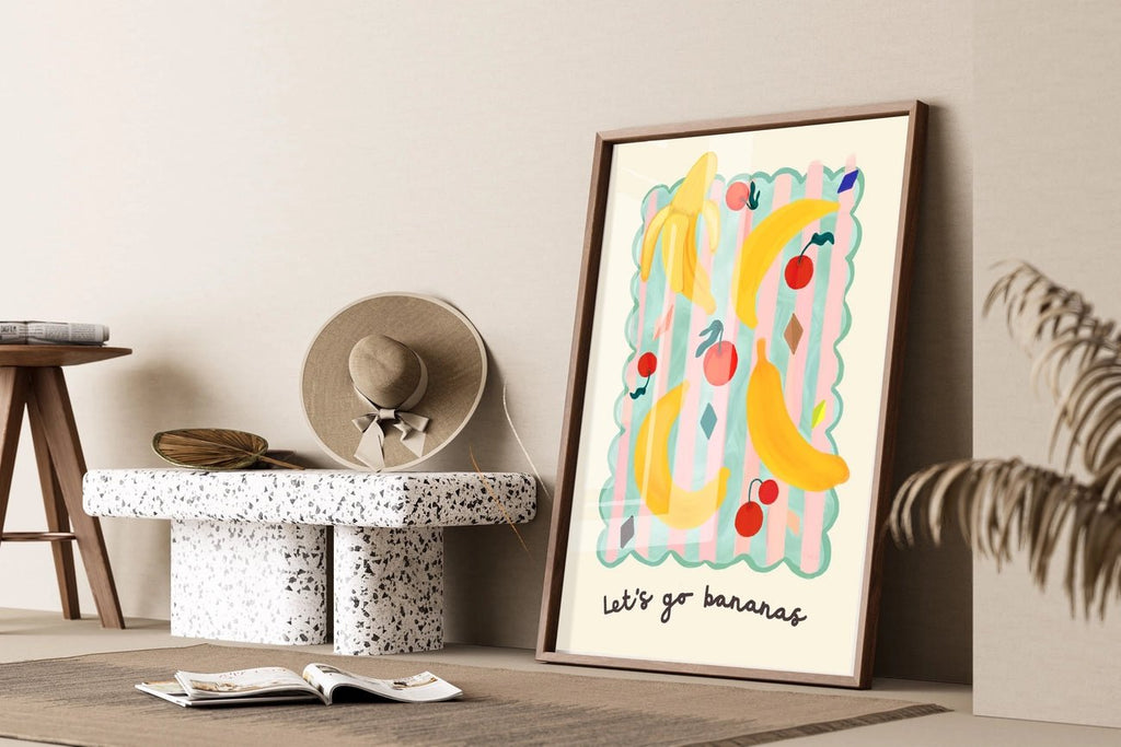 Kate Fox Design: Lets Go Bananas - A5 Print - Acorn & Pip_Kate Fox Design