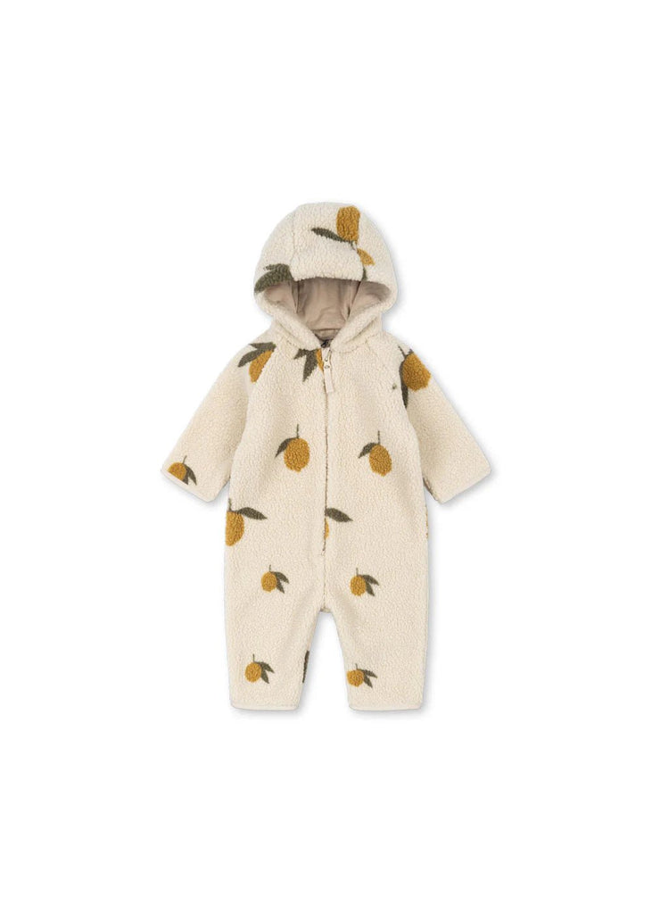 Konges Sløjd: Jody Teddy Onesie - Mon Grand Citron Sage - Acorn & Pip_Konges Sløjd