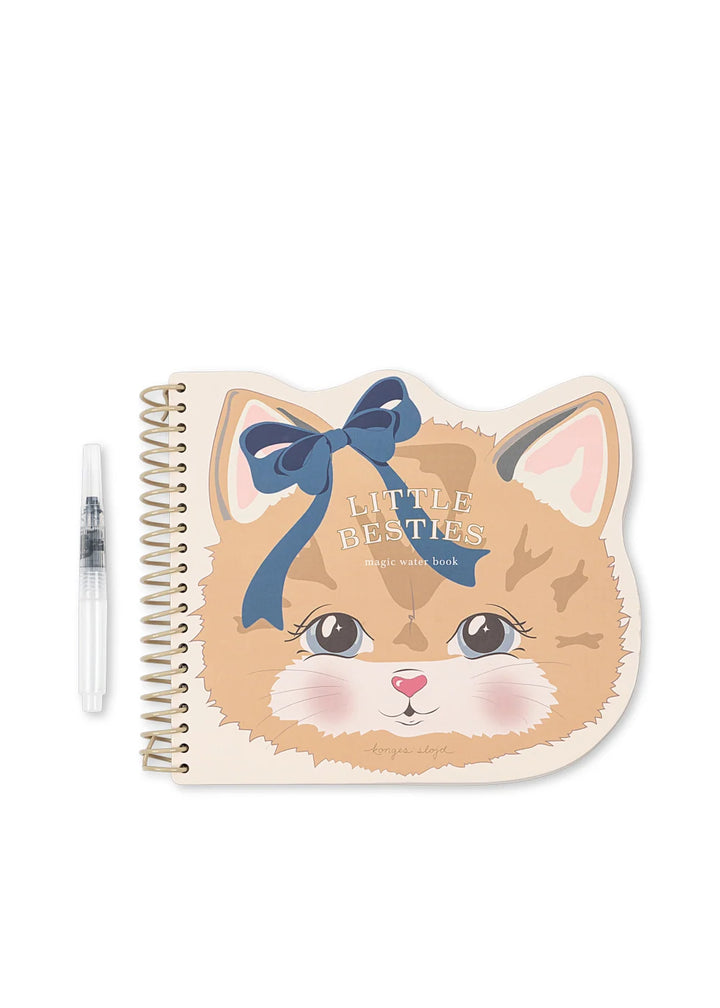 Konges Sløjd cat-shaped magic water colouring book