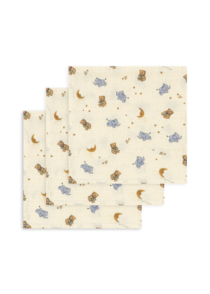 Konges Sløjd Muslin Cloths 3-Pack – Cucciolo