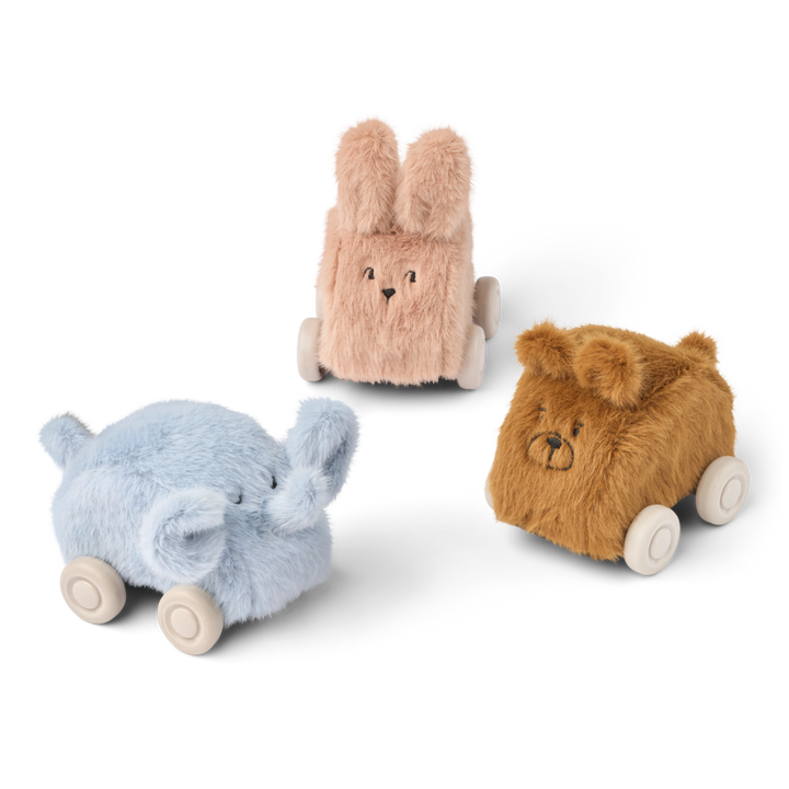 Liewood Ansel plush cars set