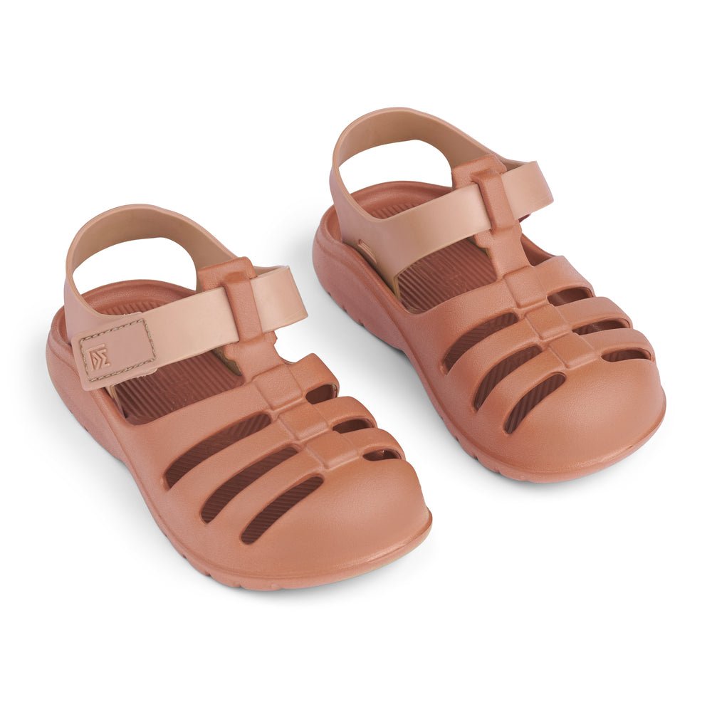 Liewood: Beau Eva Strap Waterproof Kids Sandals - Tuscany Rose / Pale Rose - Acorn & Pip_Liewood