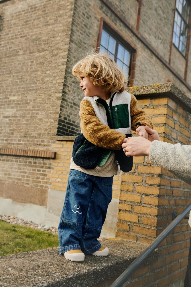 Liewood: Cesar Placement Denim Pants - Medium blue - Acorn & Pip_Liewood