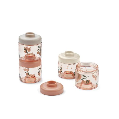 Liewood: Dominique Baby Food Boxes 4 - Pack Peach / Sea Shell - Acorn & Pip_Liewood